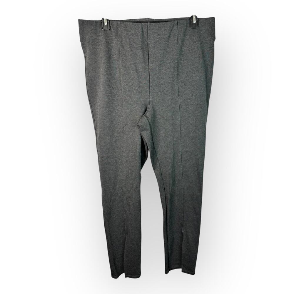 Old Navy Womens size 2X Extra High Rise Skinny Ponte Knit Pants Slit Gray